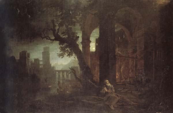 Claude Lorrain Landscape with the Temptations of St.Anthony Abbot oil painting image